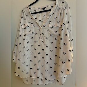 Torrid Sz 2 French Bulldog/Boston Terrier Top, EUC